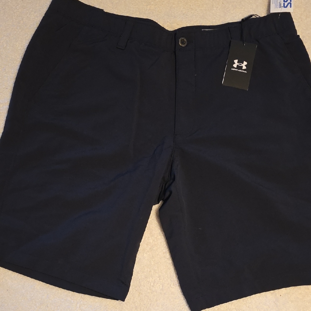Under Armour Men's Navy Flat Front Shorts